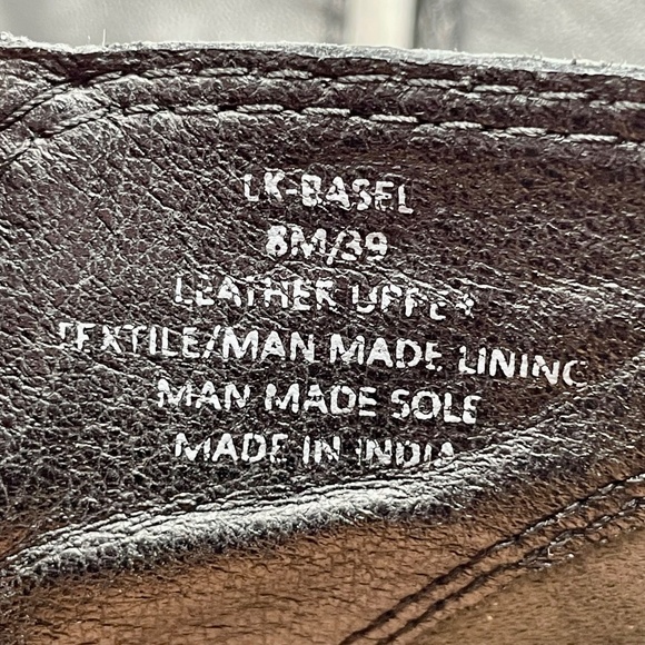 Lucky Brand Basel Black Leather Zip Side Ankle Boots Size 8M - Picture 14 of 15